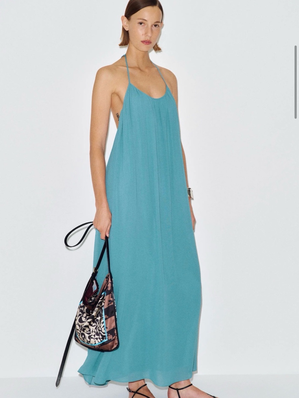 NWT Reformation Fawnie Dress Siren/Aqua size XS